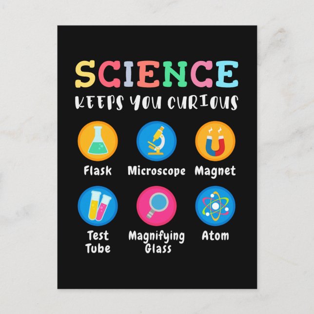Science keeps you curious postcard (Front)