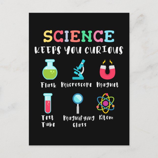 Science keeps you curious postcard (Front)