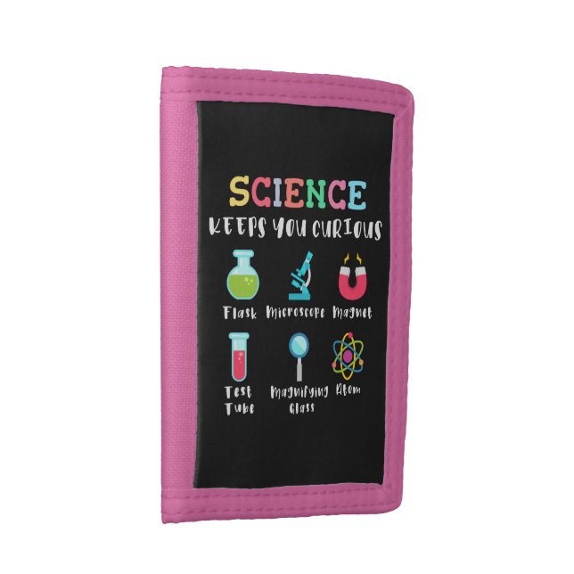 Science keeps you curious tri-fold wallet (Side)