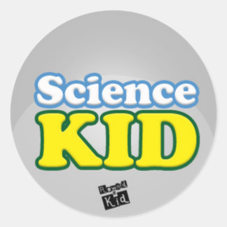 Science kid (set of 20) classic round sticker