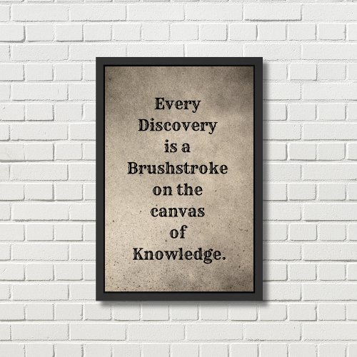 Science  Knowledge  Research   Framed Art