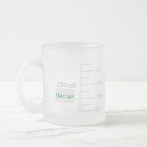 Science Lab Beaker Personalized Big Label Mug