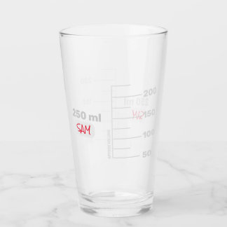 Science Lab Beaker Personalized Drinking Glass
