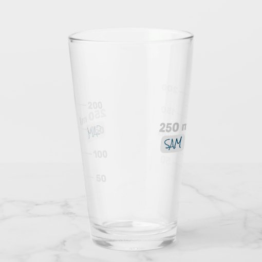 Science Lab Beaker Personalized Drinking Glass Zazzle