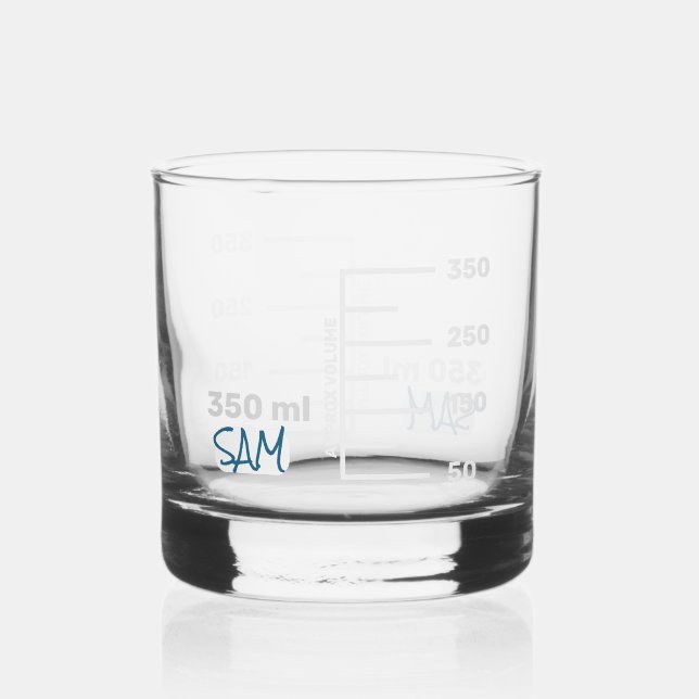 Science Lab Beaker Personalized Glass (Front)