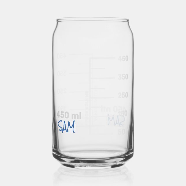 Science Lab Beaker Personalized Glass Chemistry (Front)