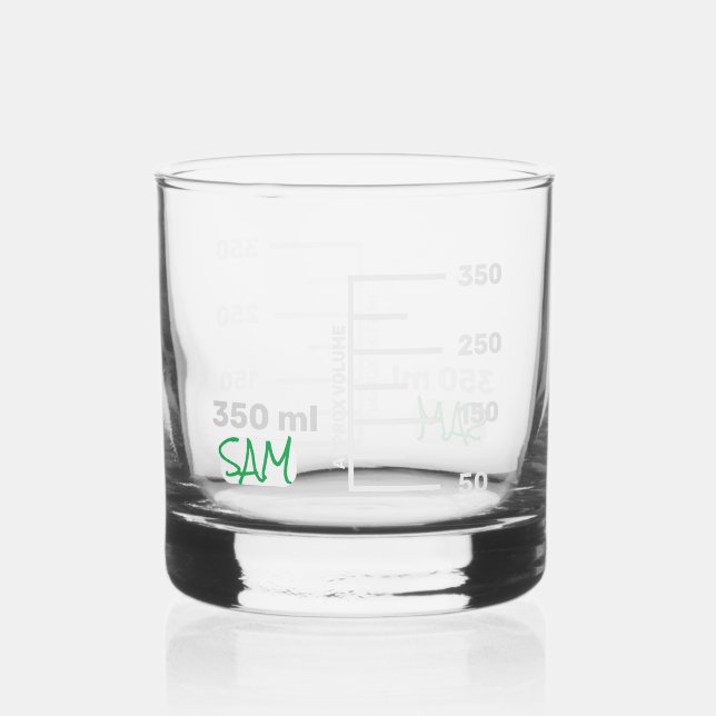 Science Lab Beaker Personalized Glass Chemistry (Front)