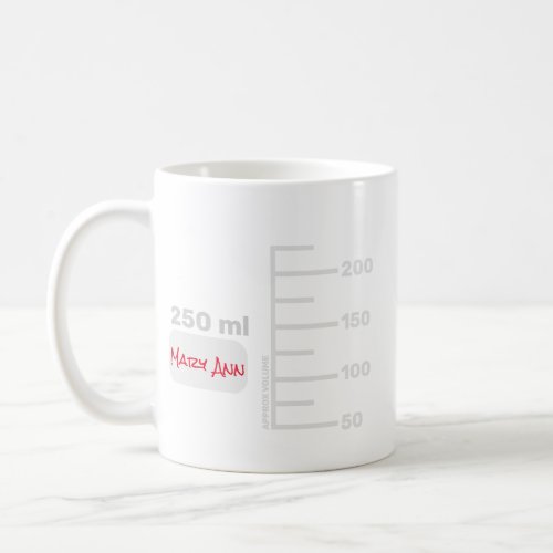 Science Lab Beaker Personalized Large Label Mug