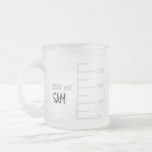 Science Lab Beaker Personalized Mug<br><div class="desc">For the science lover in your life. This 10 oz mug is made to look like a piece of laboratory glassware, with graduations for a comparably sized 250 ml beaker. You can even personalize it with your initials or name, just like you would in a lab setting. Design is repeated...</div>
