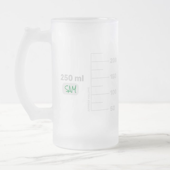 Science Lab Beaker Personalized Tall Mug (Left)