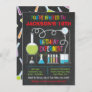 Science Lab Experiment Birthday Party Invitation