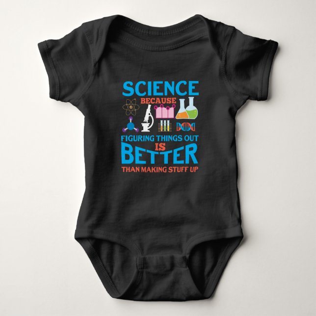 Science Lab laboratory technician Scientist Baby Bodysuit (Front)