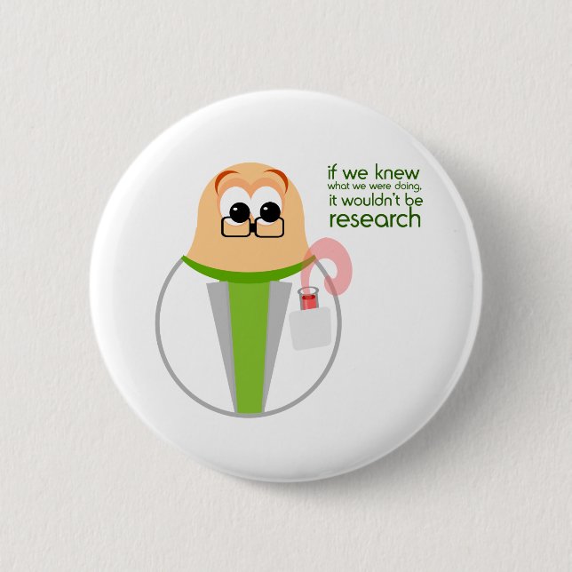 Science Lab Researcher Button (Front)