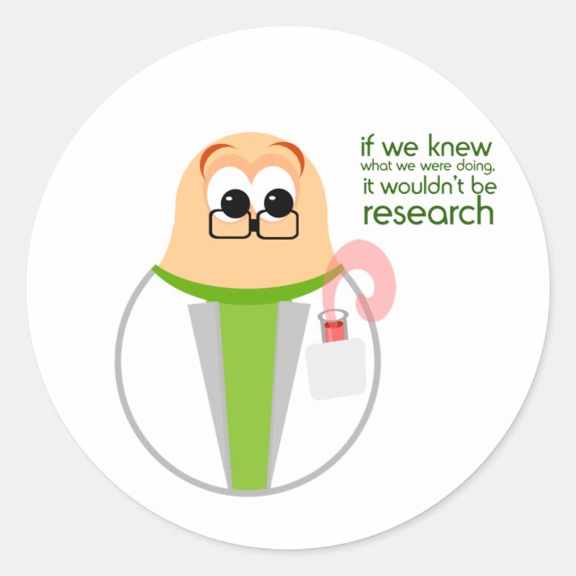Science Lab Researcher Sticker (Front)