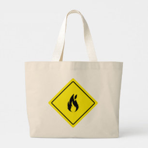 Science Lab Safety Sign Jumbo Tote Bag