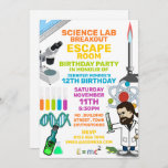 Science Lab Theme Escape Room, Birthday Party Invitation<br><div class="desc">Science Lab Theme Escape Room,  Birthday Party Invitation. Great for Birthdays of all ages,  Bachelor and Bachelorette Parties e.t.c.</div>