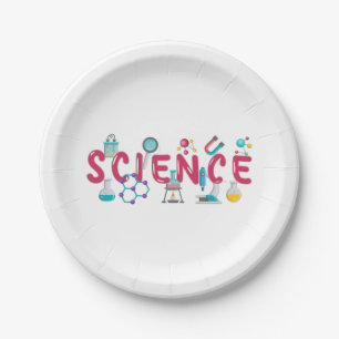 Science laboratory apparatus paper plates