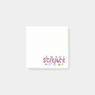 Science laboratory apparatus post-it notes