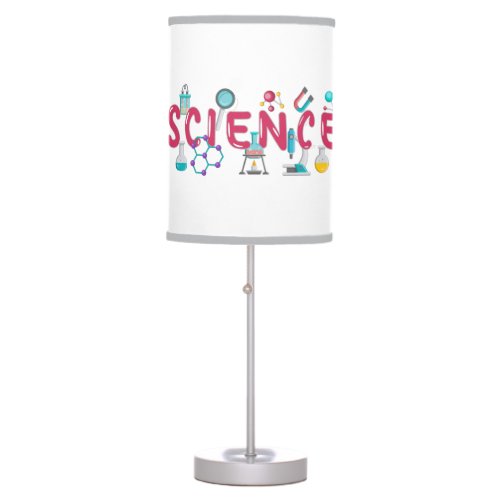 Science laboratory apparatus table lamp