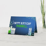 Science Laboratory Birthday Card<br><div class="desc">Scientific birthday kids need science fun birthday cards.  This Science lab birthday cards with explosive bubbles,  beakers,  flasks and test tubes expresses wishes for a day that bubbles over with fun.  Science lab birthday card for a fun experiment filled birthday party.</div>