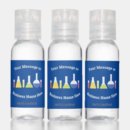 Science Laboratory Business Logo Name Message Hand Sanitizer