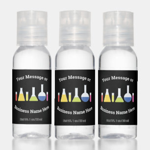 Science Laboratory Business Logo Name Message Hand Sanitizer