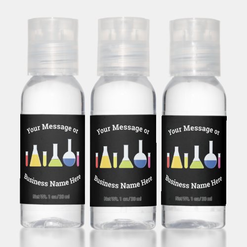 Science Laboratory Business Logo Name Message Hand Sanitizer