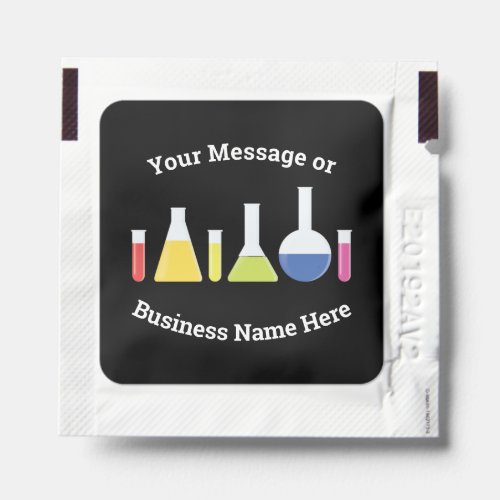 Science Laboratory Business Logo Name Message Hand Sanitizer Packet