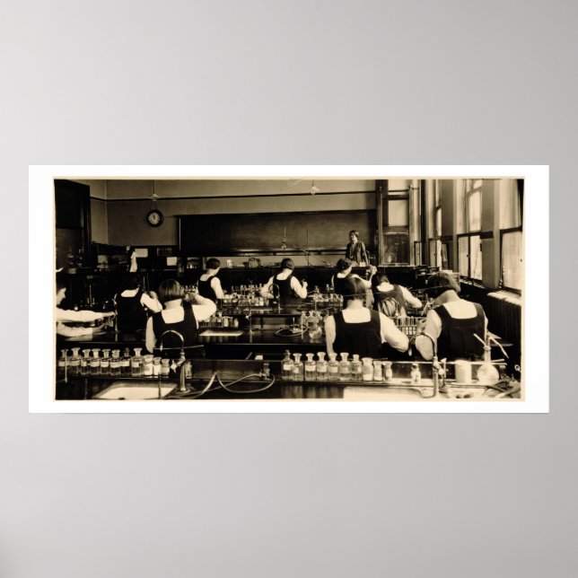 Science Lesson at the London Grammar School for Gi Poster (Front)
