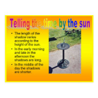 Science, Light,  sundial Postcard
