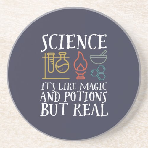 Science Like Magic and Potion Geek Nerd Scientist Coaster