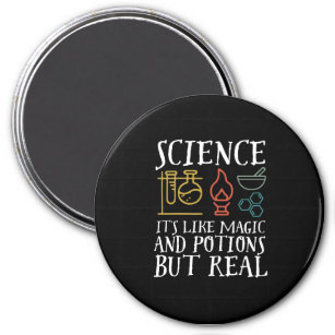 Science Like Magic and Potion Geek Nerd Scientist Magnet
