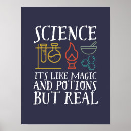Science Like Magic and Potion Geek Nerd Scientist Poster