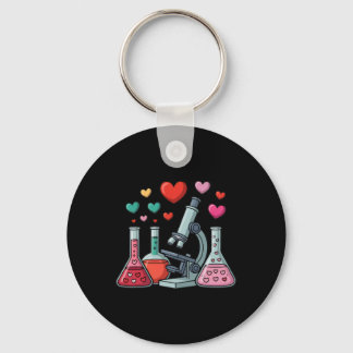 Science Love Hearts Stem Teacher Valentine  Keychain