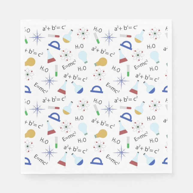 Science lover napkins (Front)