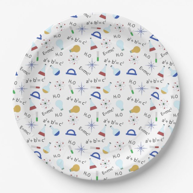 Science lover paper plates (Front)