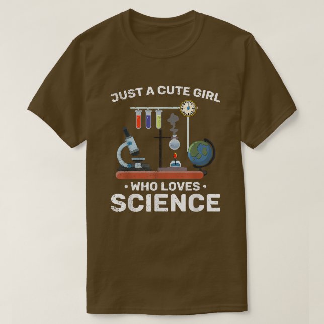 Science Lover Women Scientist Chemistry Laboratory T-Shirt (Design Front)