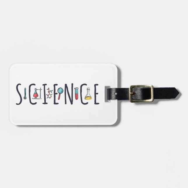 Science Luggage Tag (Front Horizontal)