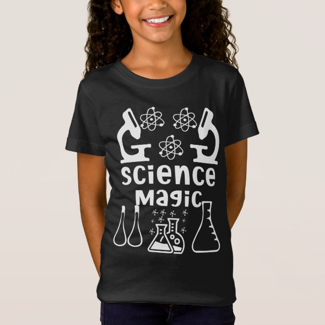 Science Magic Kids Girls T-Shirt (Front)