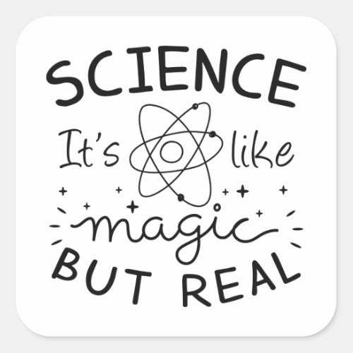 Science Magic Square Sticker