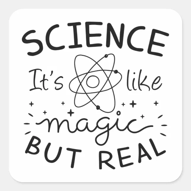 Science Magic Square Sticker Zazzle