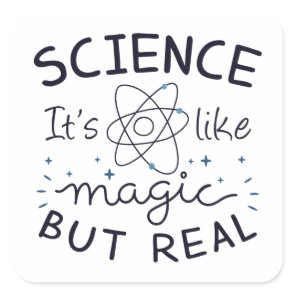 Science Magic Square Sticker