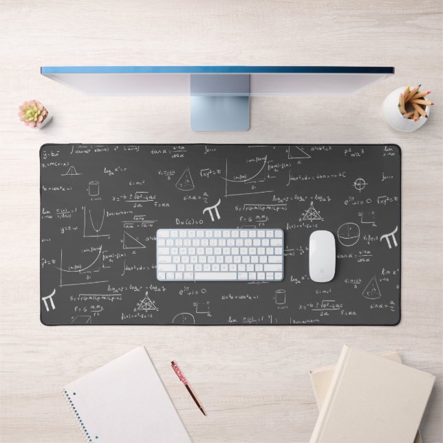 Science Math Formulas College Graduated Desk Mat (Office 1)
