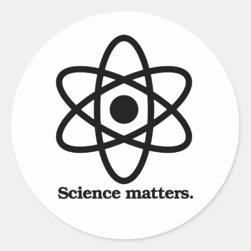 SCIENCE MATTERS CLASSIC ROUND STICKER