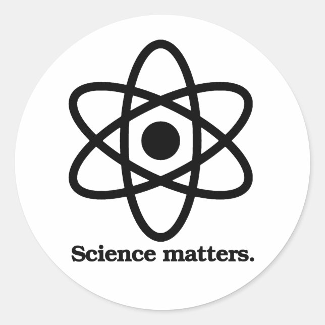 SCIENCE MATTERS CLASSIC ROUND STICKER (Front)