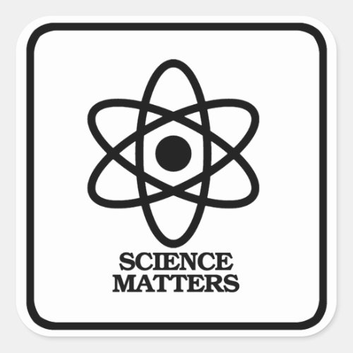 Science Matters _ Science Symbol __ _ Pro_Science  Square Sticker