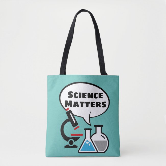 Science Matters Speech Bubble Design Tote Bag
