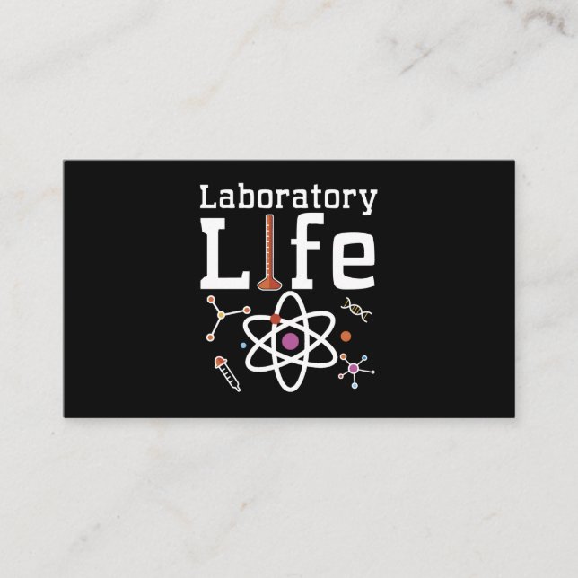Science Medical Technologist Business Card (Front)