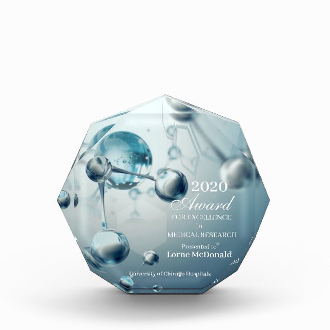science molecules theme award (Front)