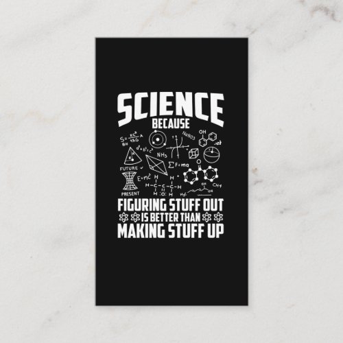 Science Nerd Mathematician Chemist Physicist Business Card
